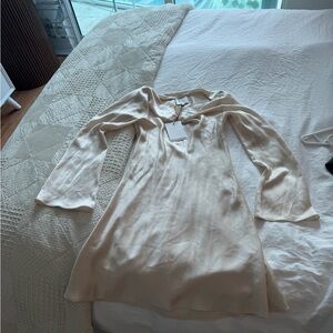 Reformation Almond Pike Satin Dress